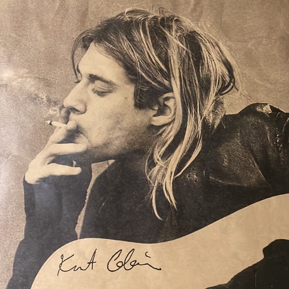 Vintage Kurt Cobain (lead singer of Nirvana) Paper Poster - Picture 2 of 3